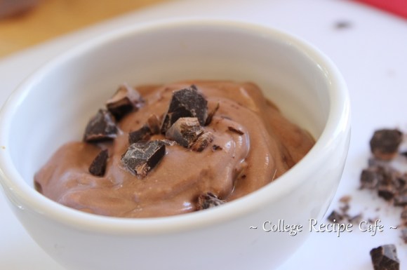 Snack Pack Chocolate Mocha Mousse easy college recipe