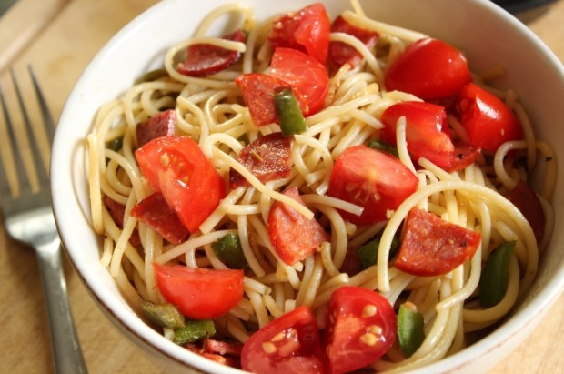 Easy leftover food idea for college students.