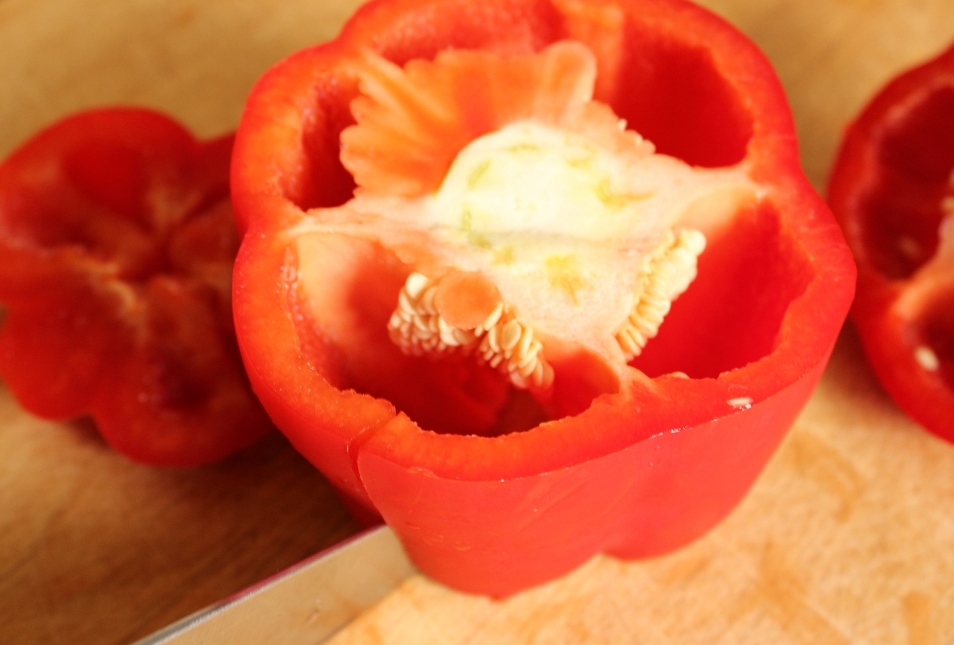 Step 3: Remove the Seeds from a Bell Pepper without a Mess