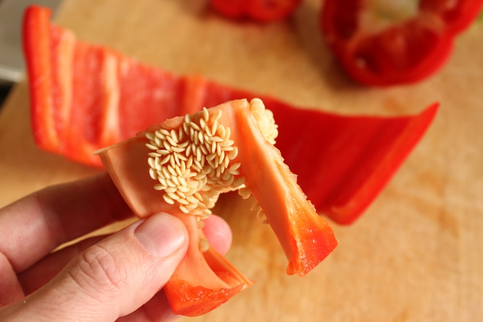 Step 4: Remove the Seeds from a Bell Pepper without a Mess