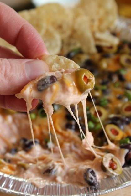 Black Bean and Olive Nacho Cheese Dip ~ Perfect Super Bowl Food #2