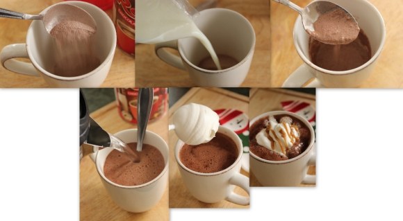 How to Make Creamy Caramel Hot Chocolate. Step by step!
