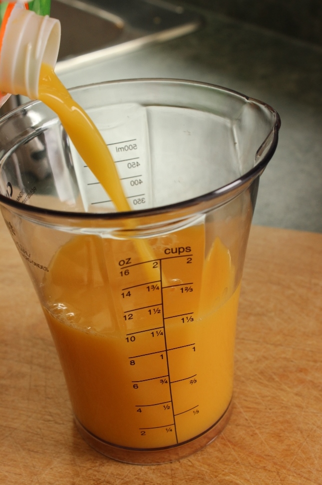 Step 1 - Orange Mango Avocado Smoothie
