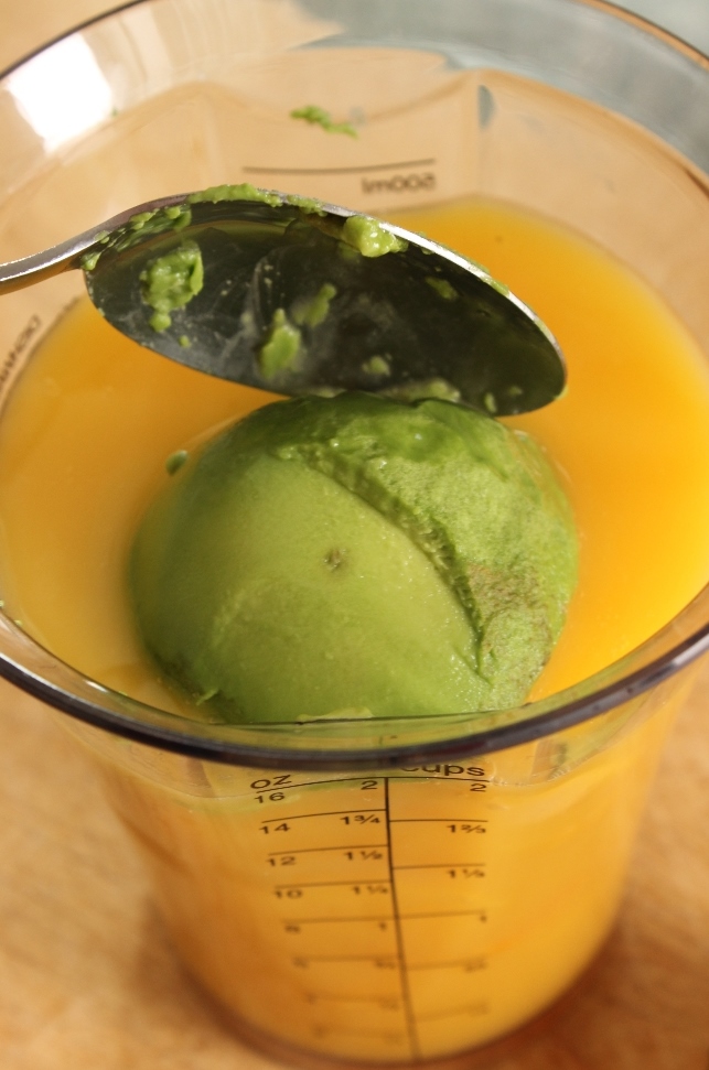 Step 3: Orange Mango Avocado Smoothie