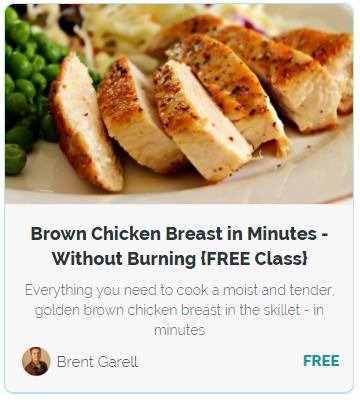 Brown Chicken Breast in Minutes - Without Burning [Free Cooking Class}
