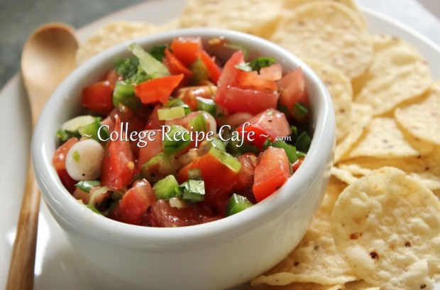 Easy homemade salsa recipe for college