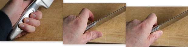 how to grip a chef's knife
