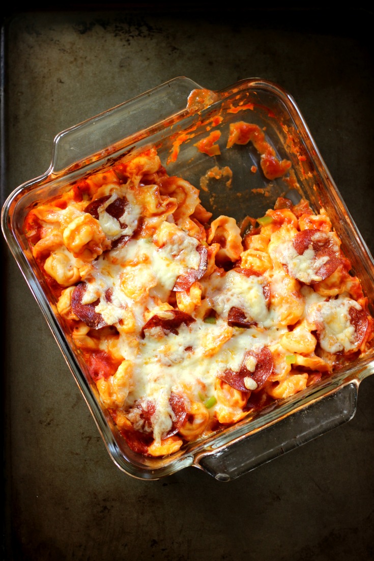 Layered Tortellini Pizza Bake: Less Mess Recipe