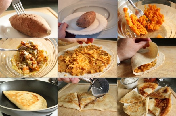 How to make Sweet Potato Quesadilla