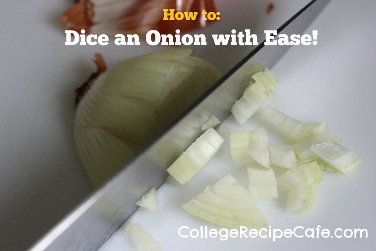 No more crying. Here's how to dice an onion with ease!