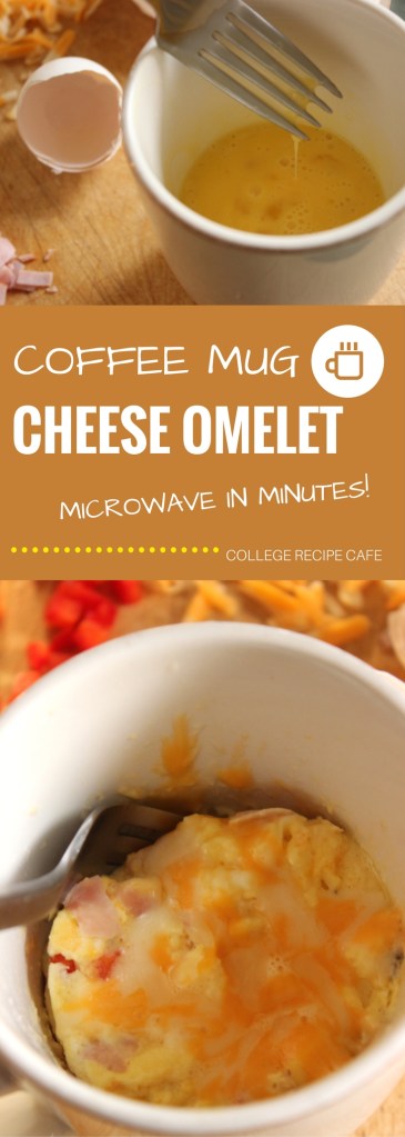 Coffee Mug Ham and Cheese Omelet