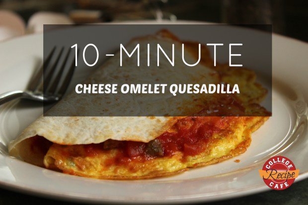 10 Minute Cheese Omelette Quesadilla