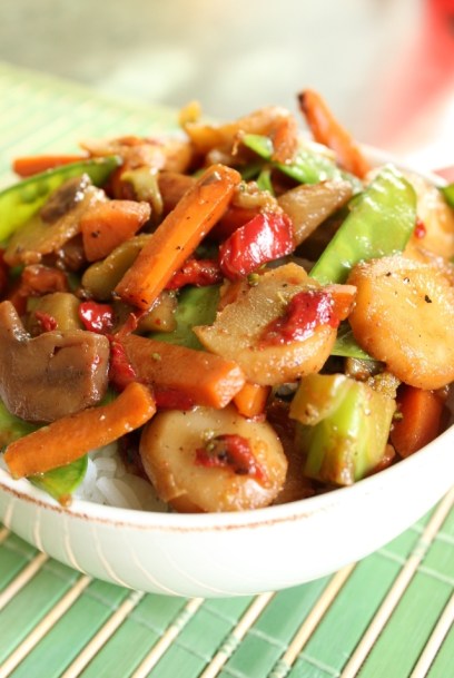 Chop-Free Vegetable Stir-Fry: Good mood dinner for final exams! Click to see how to make.