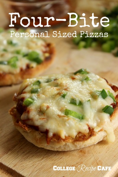 Four-Bite Personal Sized Pizzas