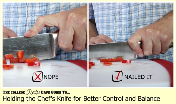 How to Hold the Chef's Knife Safely #cooking101