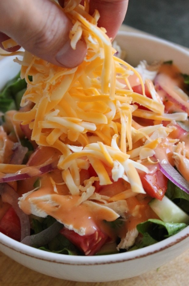 A Buffalo Chicken Salad is Better with Cheese!