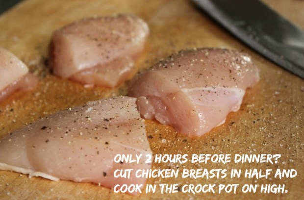 Preparing Chicken for Crock Pot