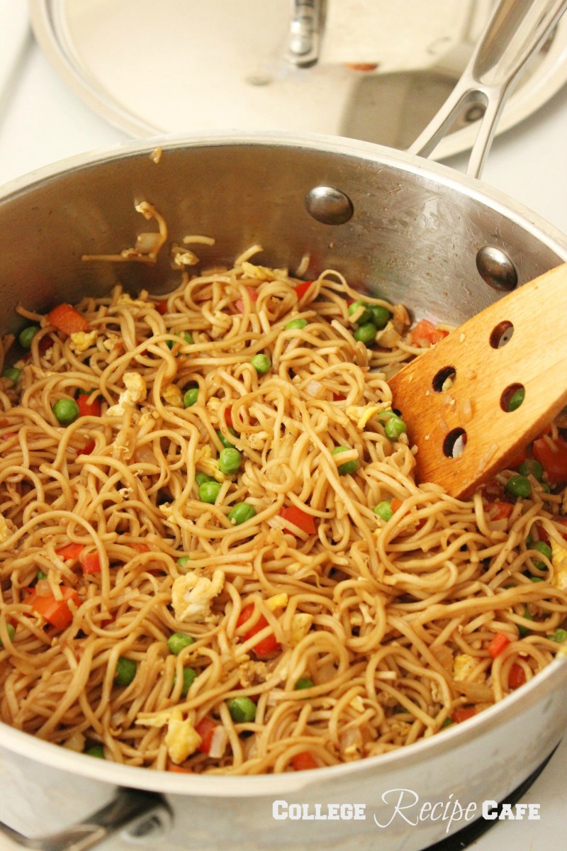 Fried Chow Mein Noodles: College Recipe Cafe