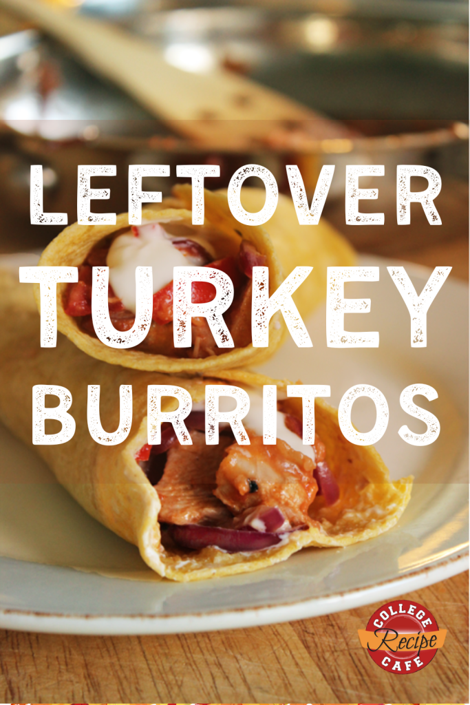 Leftover turkey burritos