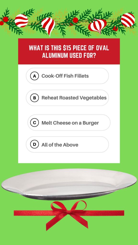 Looking for some extra vitamin What is this $15 piece of oval aluminum used for?