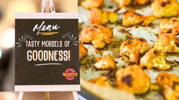 Tasty Morsels of Goodness | Buffalo Wing Sauce Cauliflower Bites