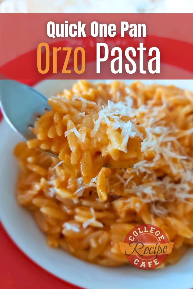 Quick One Pan Orzo Pasta