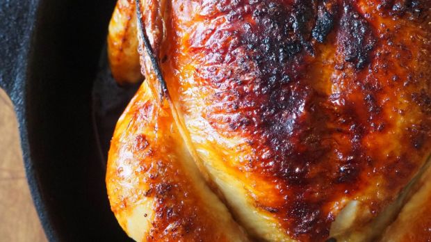 roasted whole chicken